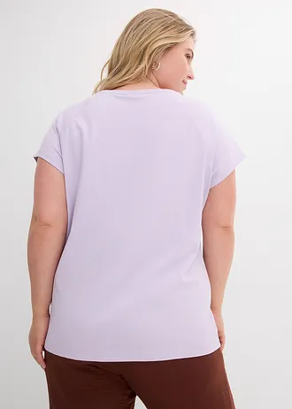 T-shirt z czystej  bawełny organicznej, kolor: pastelowy bez