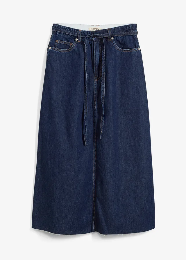 Fustă de blugi midi Super Soft Mid Waist
