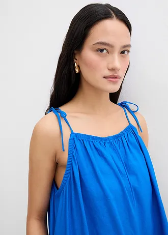 Overál könnyű lenvászon-viszkóz-keverékből • azúrkék • bonprix áruház