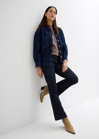 Longshirt van interlock • kleibruin • bonprix online shop