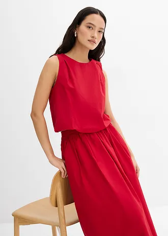 Blousetop van puur katoen • chilirood • bonprix online shop