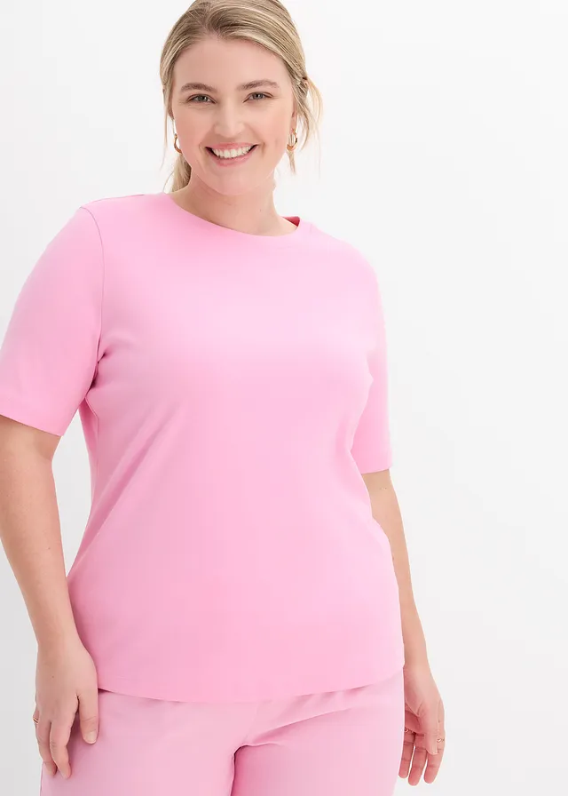 T-shirt 100% coton, Couleur: rose