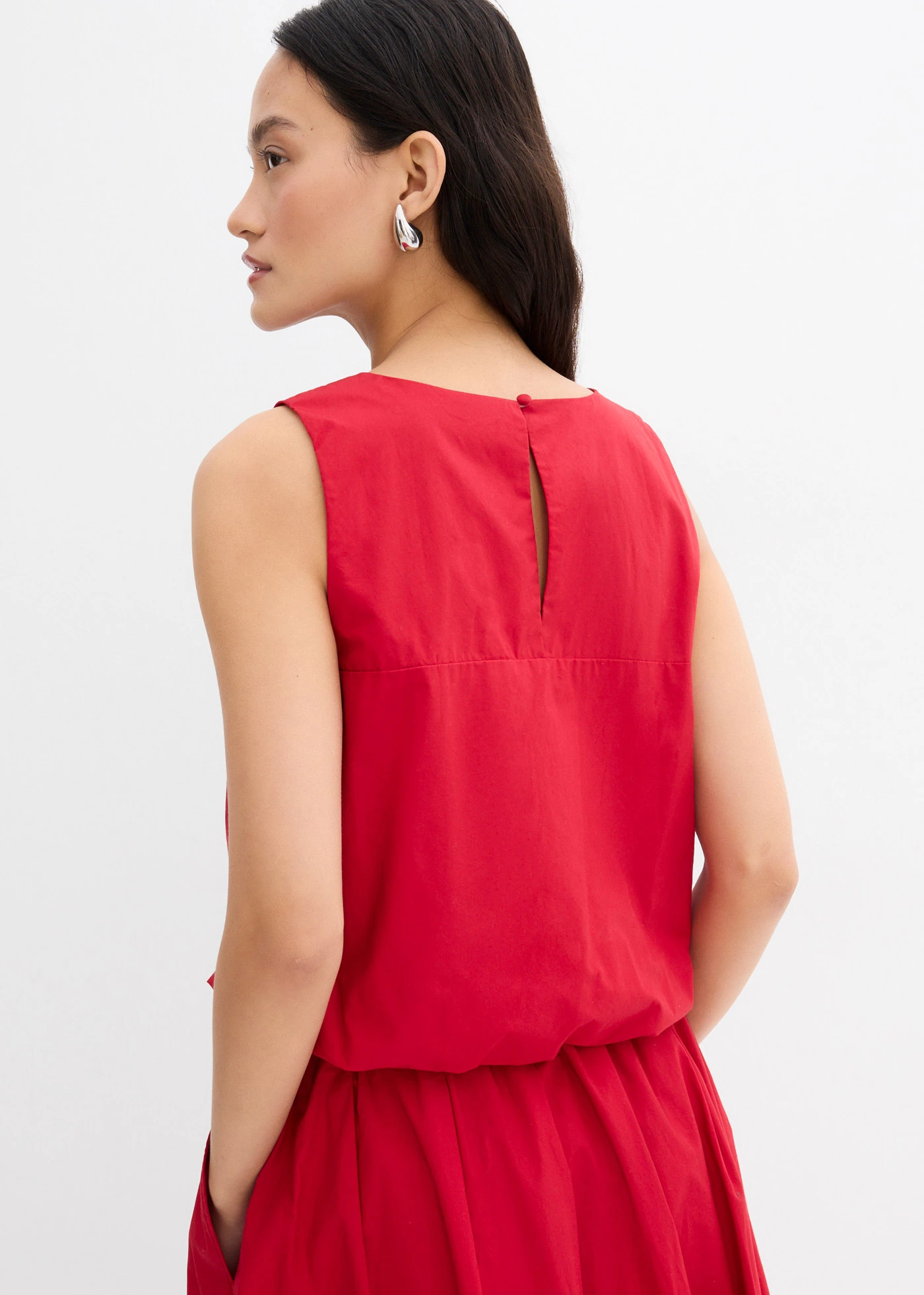 Blousetop van puur katoen • chilirood • bonprix online shop