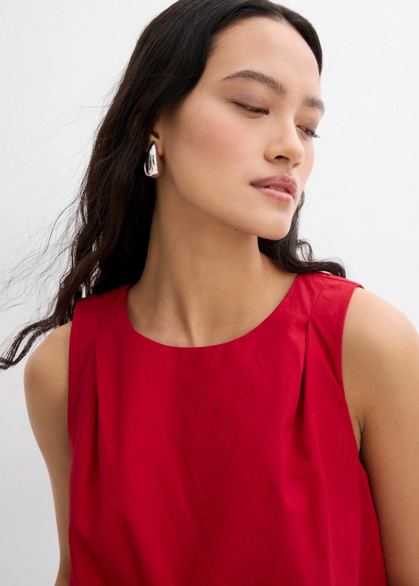 Blousetop van puur katoen • chilirood • bonprix online shop