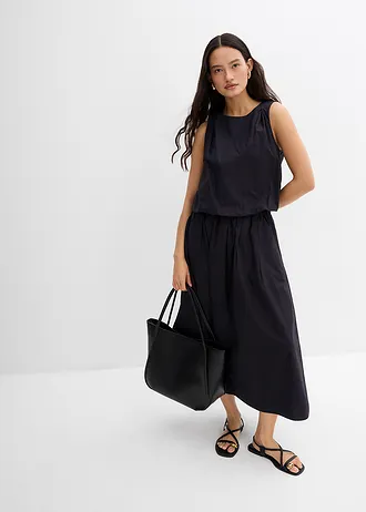 Blousetop van puur katoen • zwart • bonprix online shop