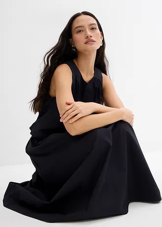 Jupe midi 100% coton • noir • Boutique bonprix