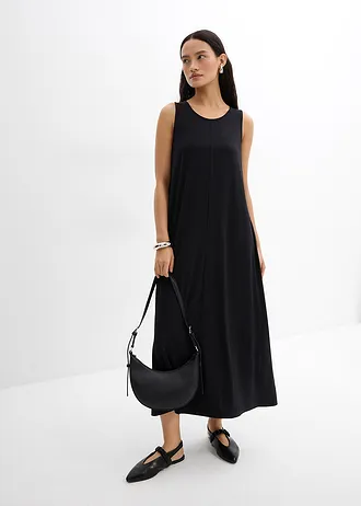 Robe midi trapèze • noir • Boutique bonprix
