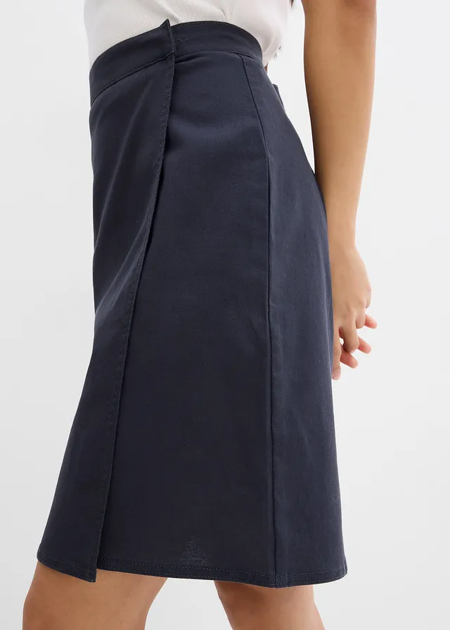 Minirok van twill • nachtblauw • product-page.page-title-suffix
