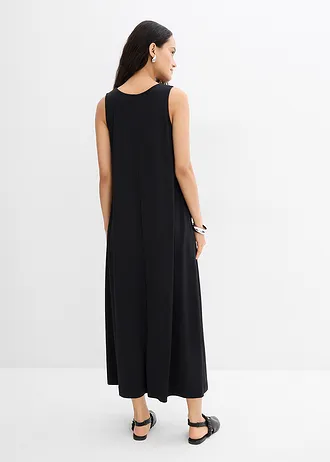 Robe midi trapèze • noir • Boutique bonprix