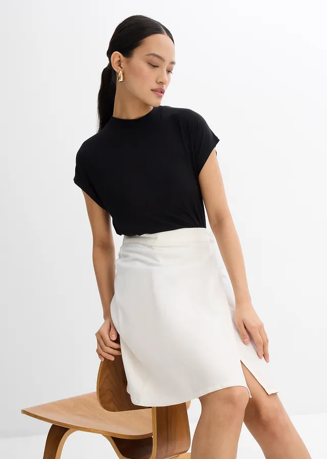 Minirok van twill • wolwit • product-page.page-title-suffix