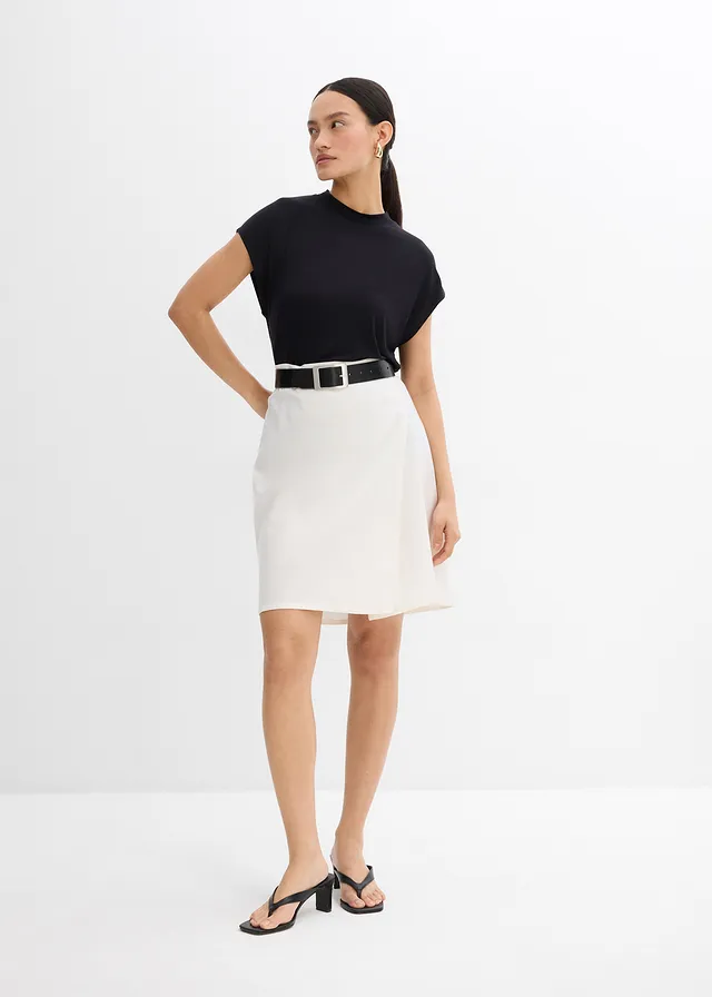 Minirok van twill • wolwit • product-page.page-title-suffix