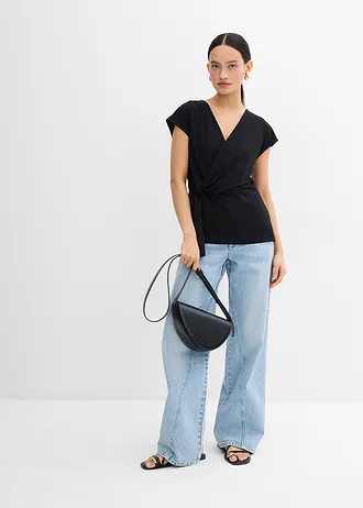 Top van Punto di Roma, Kleur: zwart