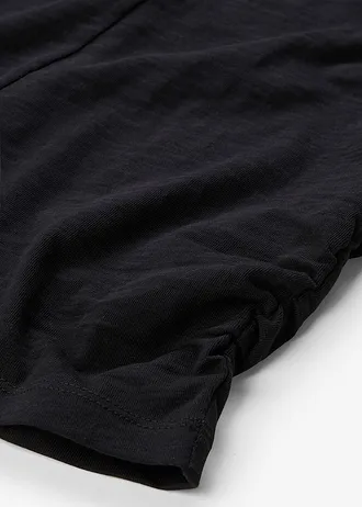 T-shirt z czystej bawełny • czarny • sklep bonprix