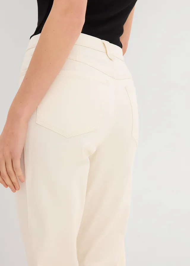 Mom jeans, high waist, low stretch cropped • wolwit • product-page.page-title-suffix