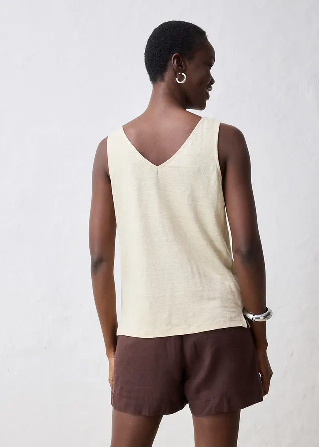 Débardeur 100% lin • sable clair • product-page.page-title-suffix