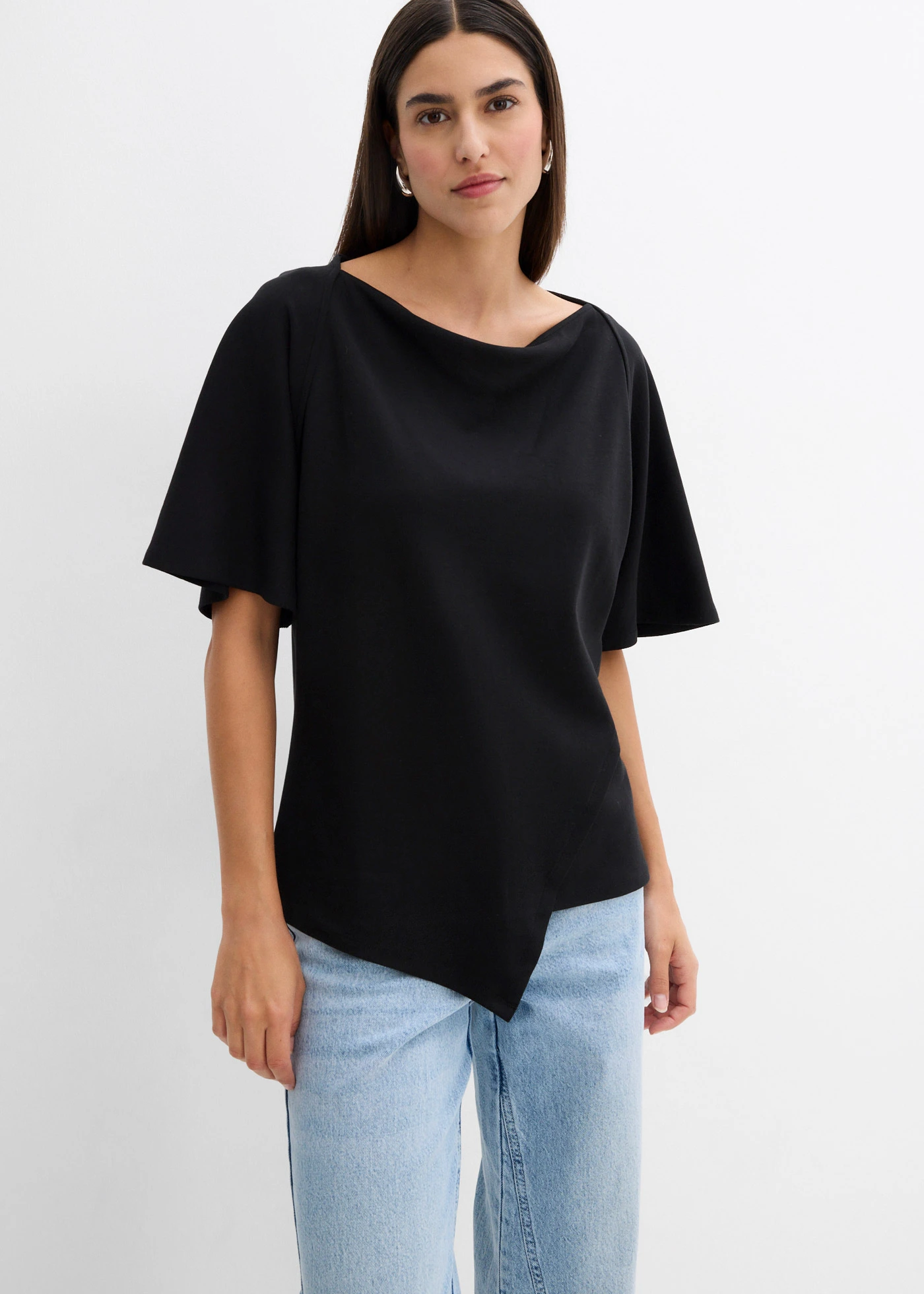 T-shirt z czystej bawełny organicznej • czarny • sklep bonprix