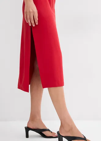 Midi jurk van comfortabel Punto di Roma • chilirood • bonprix online shop