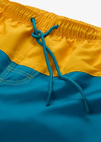 Heren zwemshort • geel-petrol • bonprix online shop