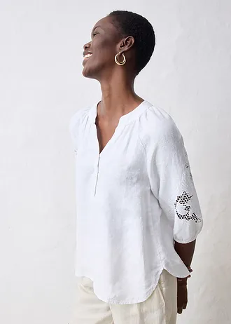 Tuniek van puur linnen • wit • bonprix online shop