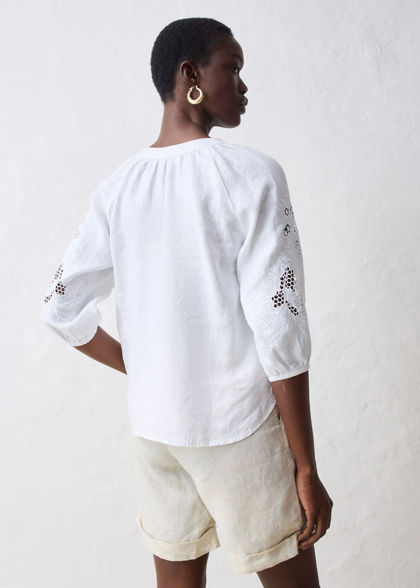 Tunique 100% lin • blanc • Boutique bonprix