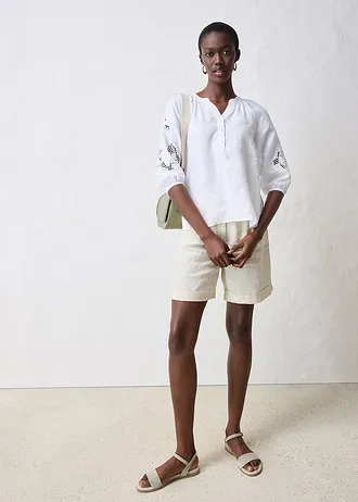 Tuniek van puur linnen • wit • bonprix online shop