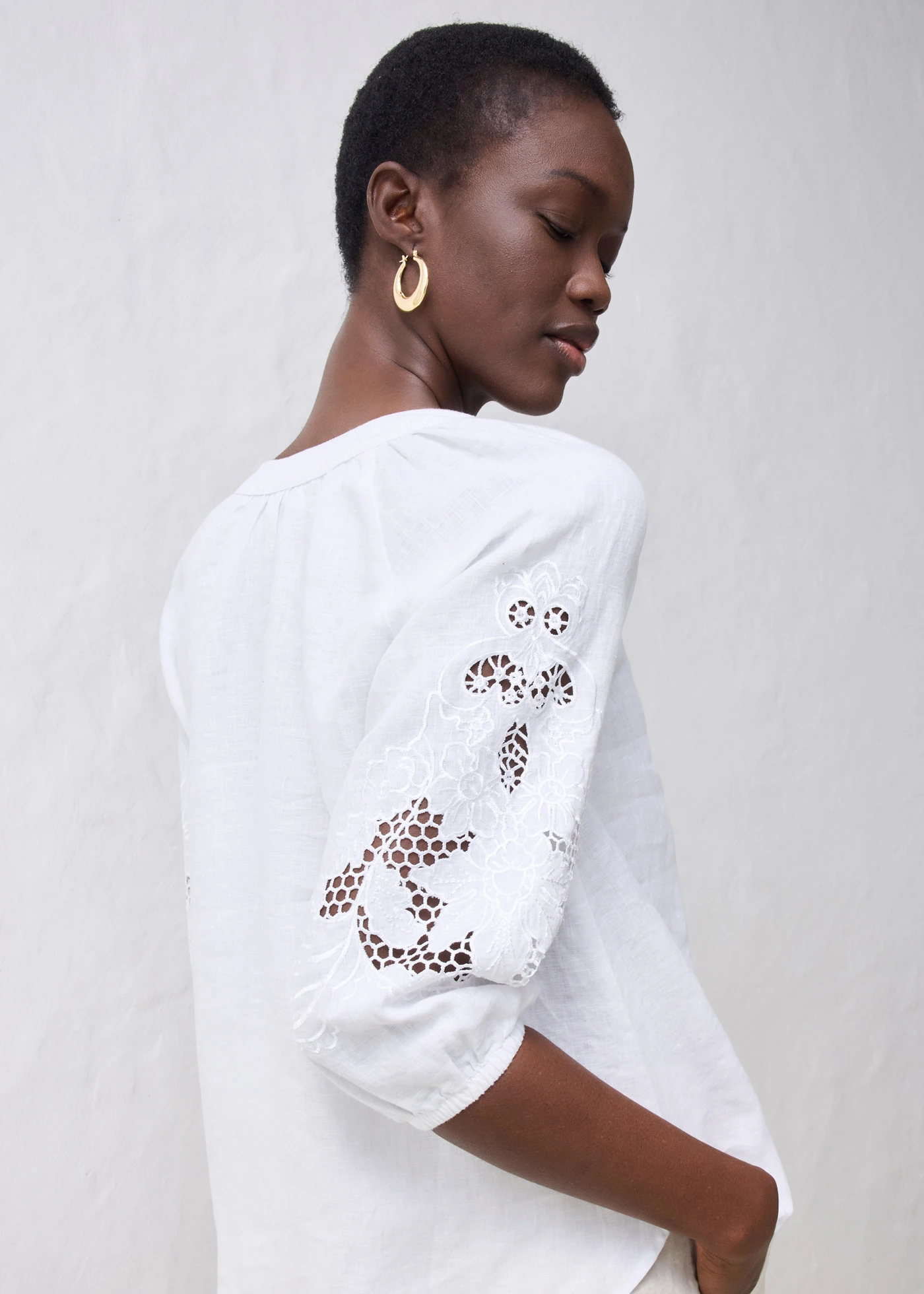 Tuniek van puur linnen • wit • bonprix online shop