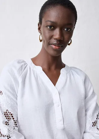 Tuniek van puur linnen • wit • bonprix online shop