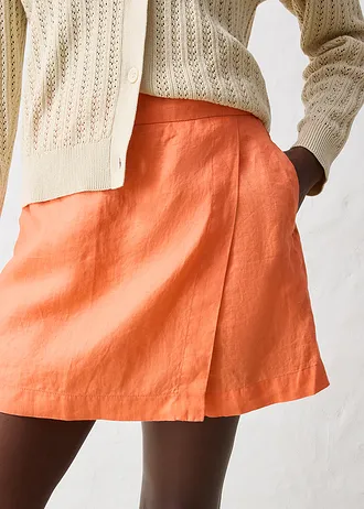 Fustă skort 100% in • galben-mango • magazin bonprix