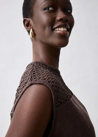 Top din in 100% • maro închis • magazin bonprix