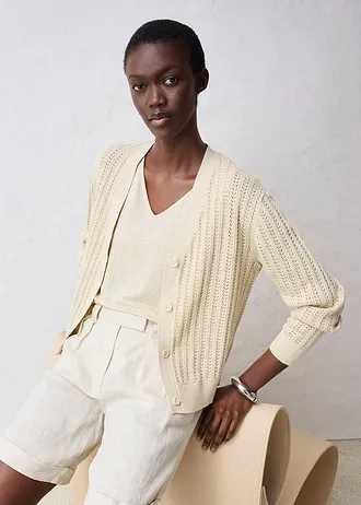 Bermuda van puur linnen • lichtsand • bonprix online shop