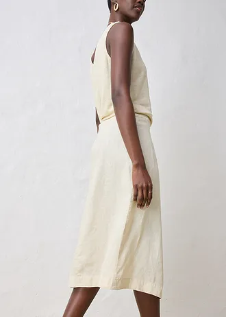 Zavinovací sukně z čistého lnu • světle písková • bonprix obchod