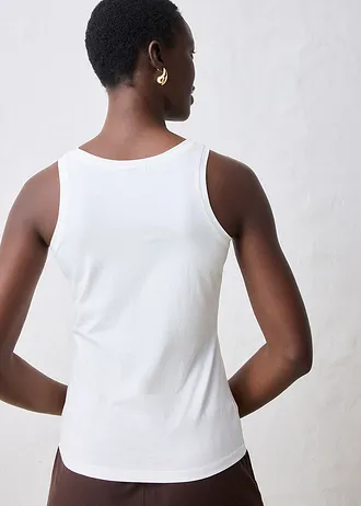 Tílko s podílem hedvábí • přírodní bílá • bonprix obchod