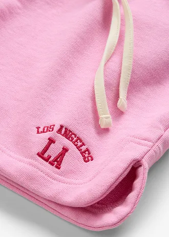 Sweat short van puur biologisch katoen • roze • bonprix online shop