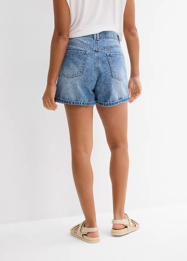 Jeans short high waist, low stretch • blue stone used • product-page.page-title-suffix