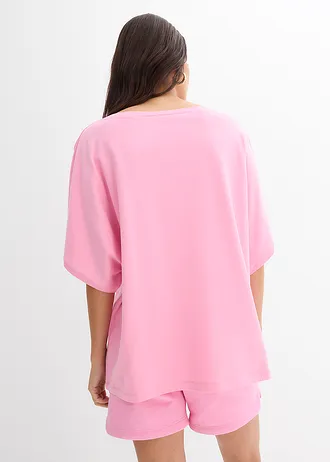 Oversize tričko, barva: růžová