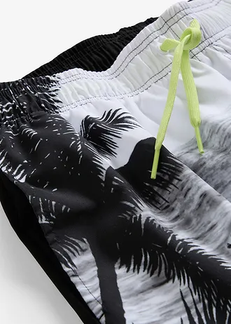 Short de bain • noir imprimé • Boutique bonprix