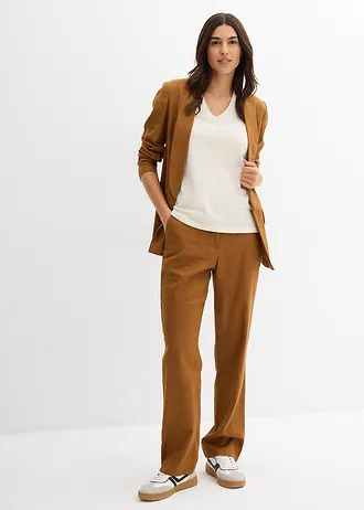 Tricou din bumbac organic 100% (set/2 buc.) • galben citric-alb-crem • magazin bonprix