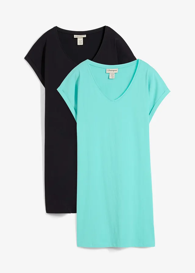 Lot de 2 robes en jersey 100% coton