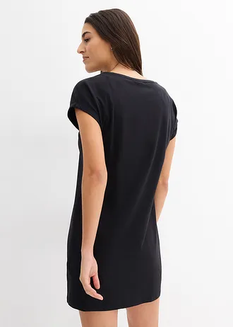 Shirtjurk van puur biologisch katoen (set van 2), Kleur: zwart-pacifisch groen