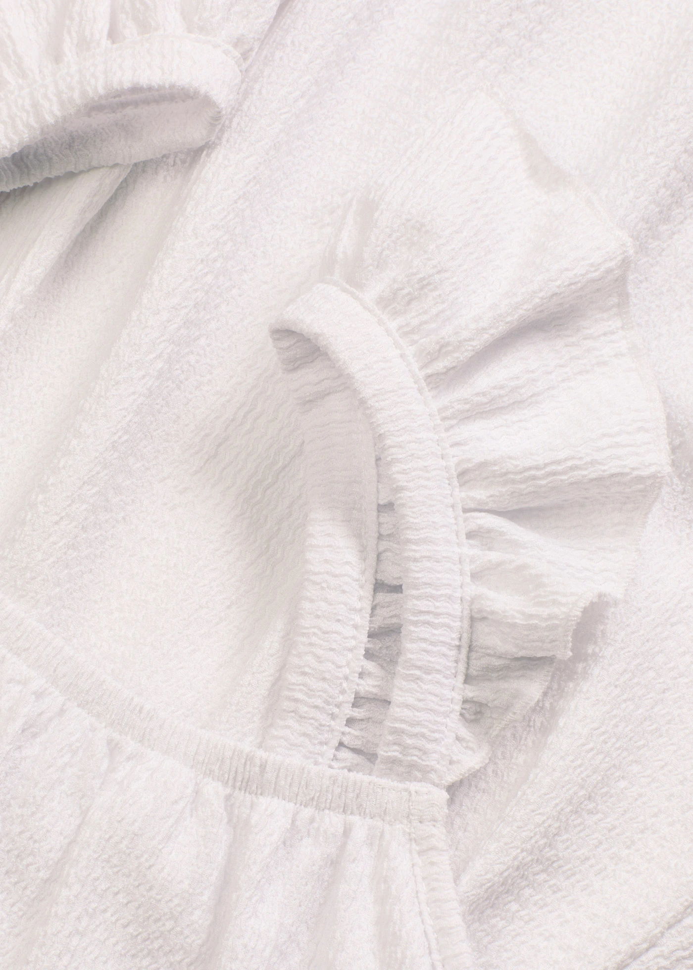 Žerzejový top s volány na ramínkách • bílá • bonprix obchod