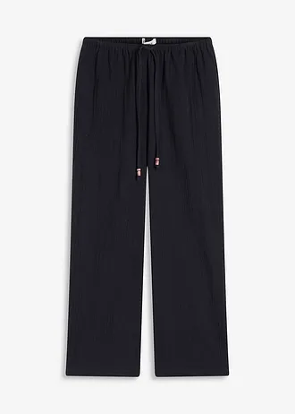 Pantalon large, effet froissé