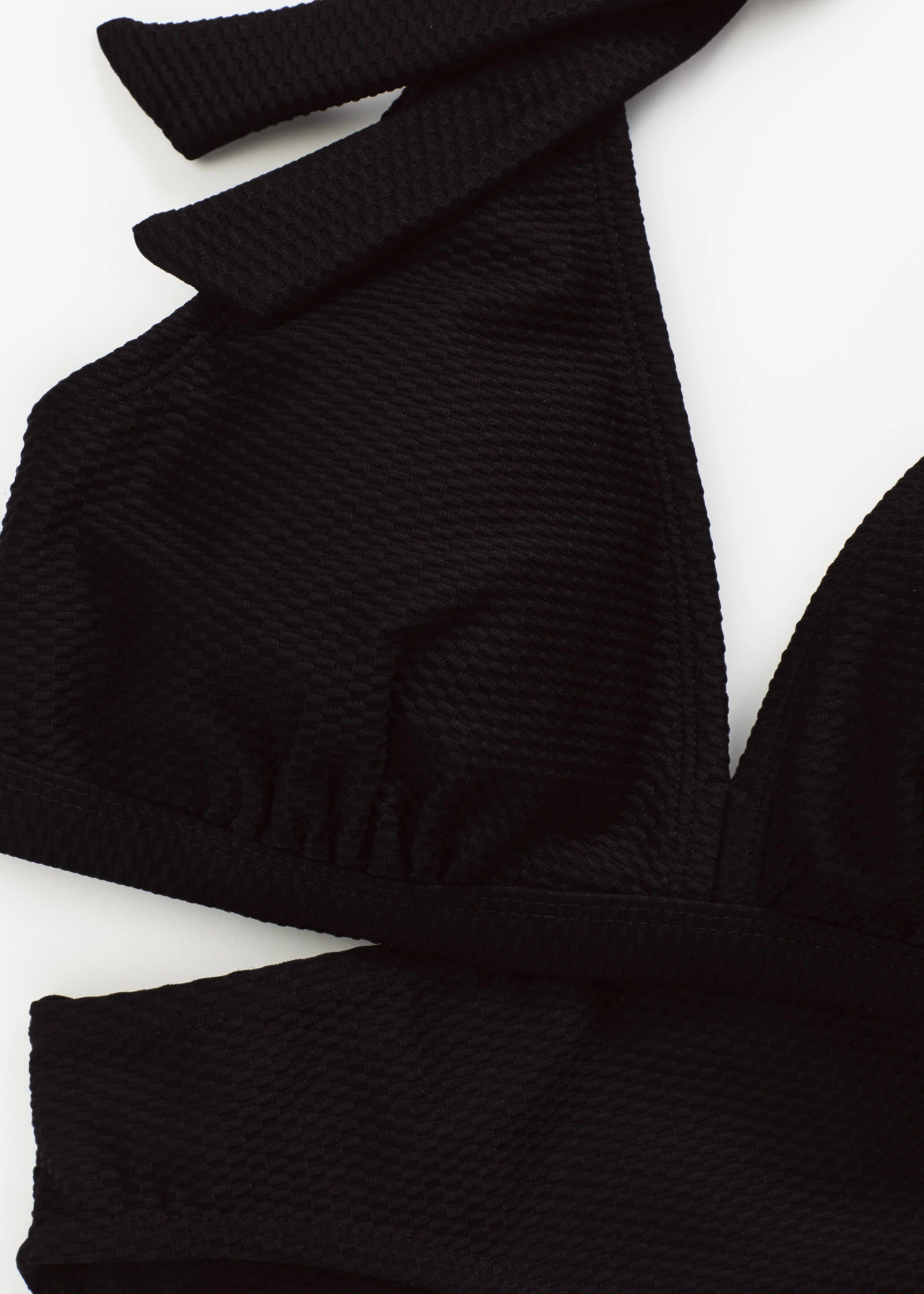 Halter bikini (2-dlg. set) van geweven stof • antraciet • bonprix online shop