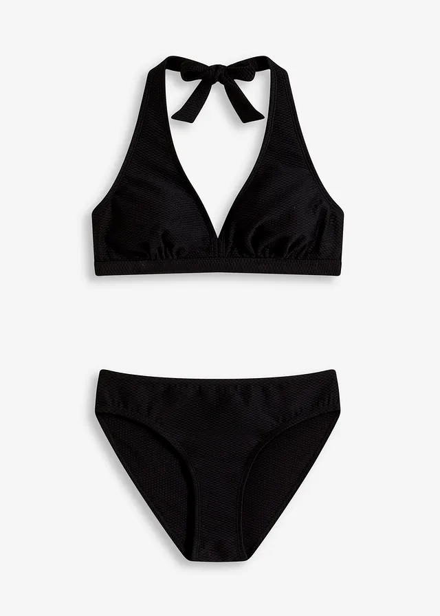 Bikiny neckholder (2-dielne) zo štruktúrového materiálu