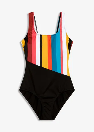 Maillot 1 pièce, Couleur: multicolore rayé