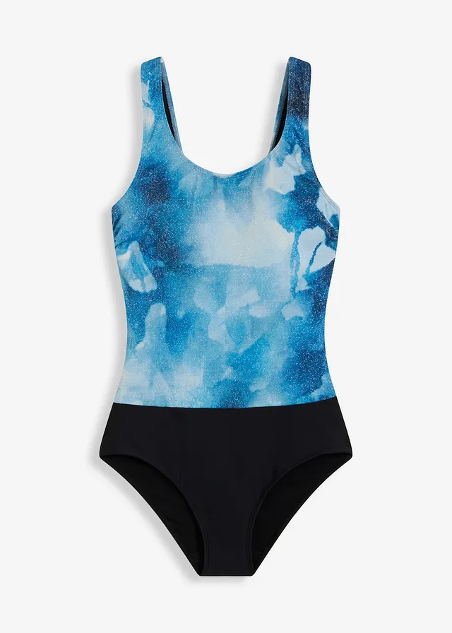Costum baie shape lucios, cu efect modelator mediu