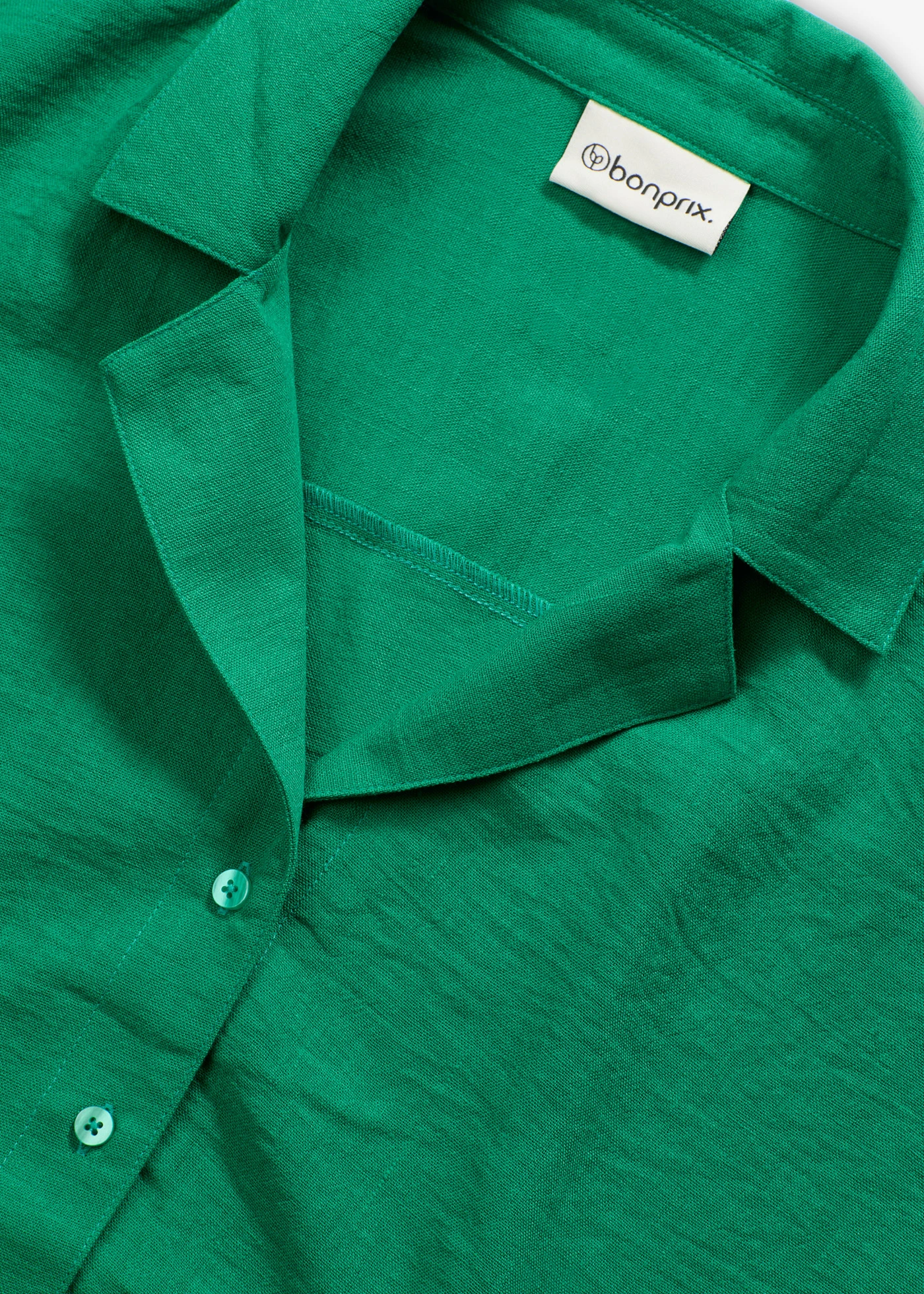 Oversize košilová halenka • drahokamově zelená • bonprix obchod