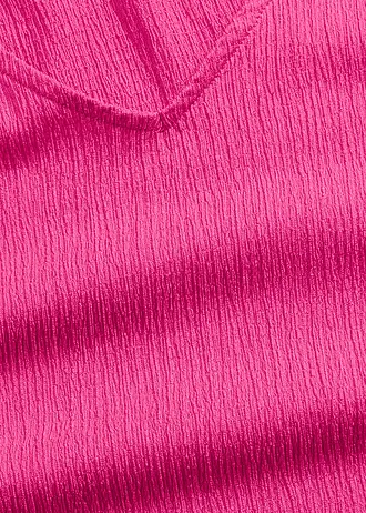 T-shirt en crêpe texturé • fuchsia • Boutique bonprix