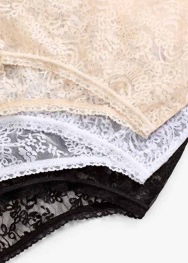 Tailleslip van kant (set van 3) • zwart+wit+sandbeige • product-page.page-title-suffix