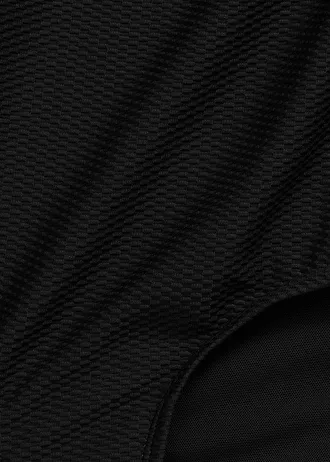 Stahovací jednodílné plavky ze strukturovaného materiálu, střední tvarující efekt • tmavě antracitová • bonprix obchod
