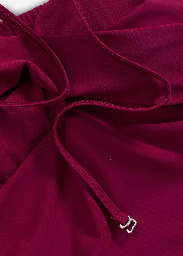 Maillot 1 pièce sculptant style croisé, maintien léger • prune • product-page.page-title-suffix